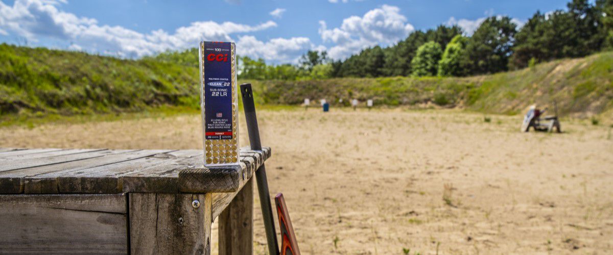 CCI Steel Challenge Bullets Sitting on table at outdoor range