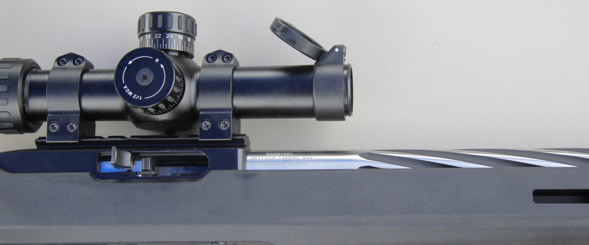 rifle with a scope