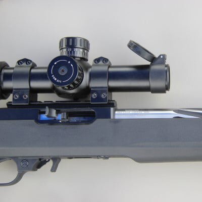 rifle with a scope
