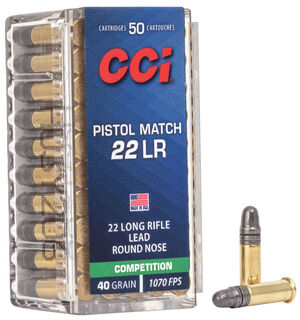Pistol Match 22 LR packaging