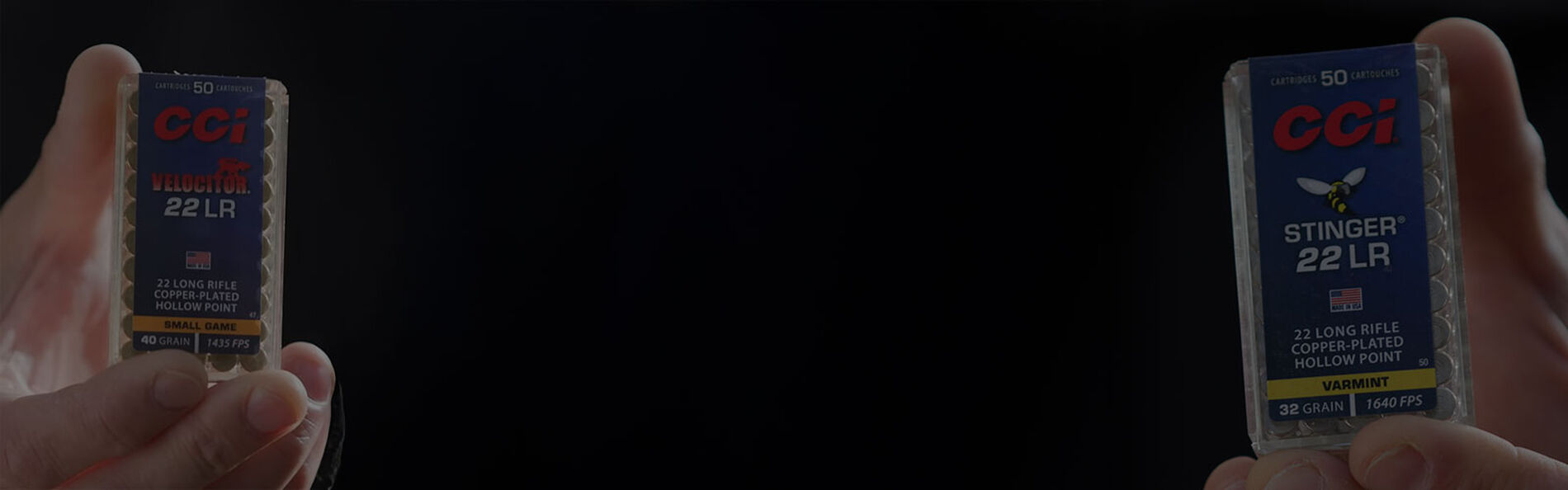 Dan Compton holding CCI's Stinger and Velocitor