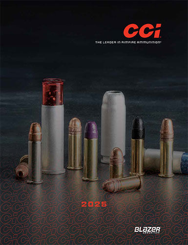 front page of the 2025 CCI ammunition catalog