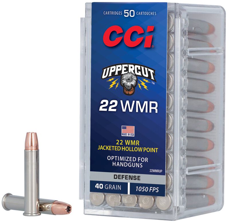 Uppercut, 22 WMR, 40 Grain, Copper Plated Hollow Point, 1050 fps