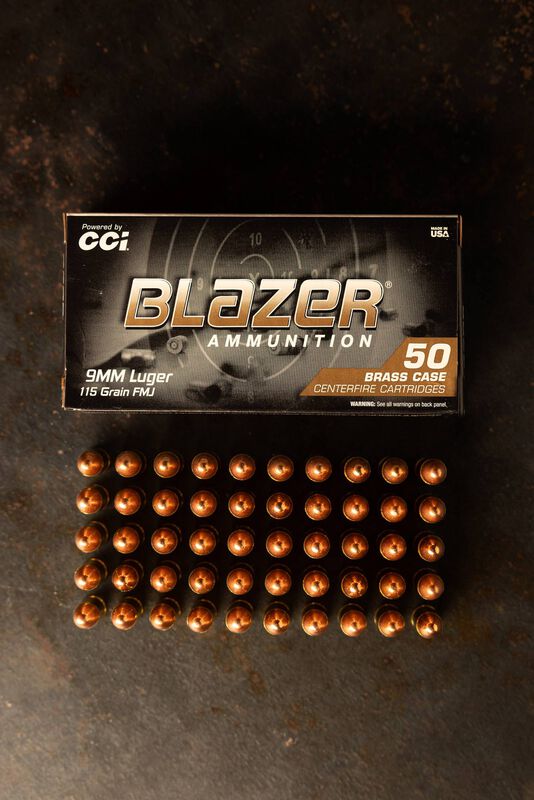 Blazer Brass, 9mm Luger, 115 Grain, Full Metal Jacket, 1145 fps