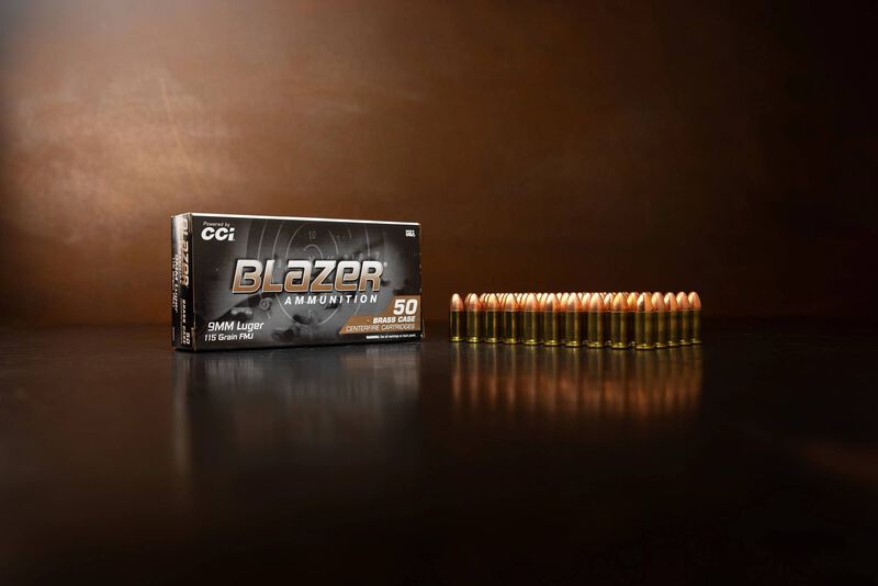 Blazer Brass, 9mm Luger, 115 Grain, Full Metal Jacket, 1145 fps
