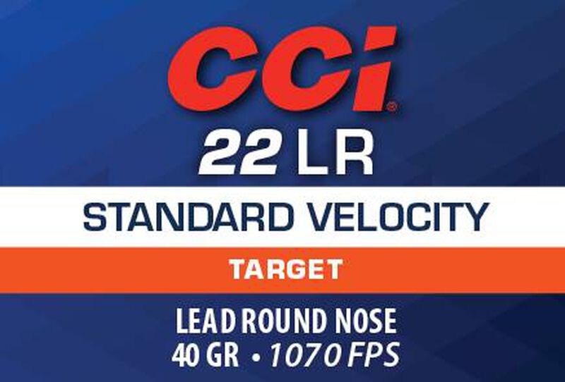 Standard Velocity, 22 LR, 40 Grain, Lead Round Nose, 1070 fps
