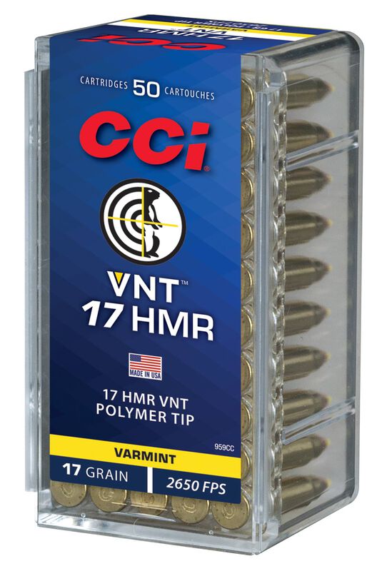 VNT&trade;, 17 HMR, 17 Grain, VNT, 2650 fps