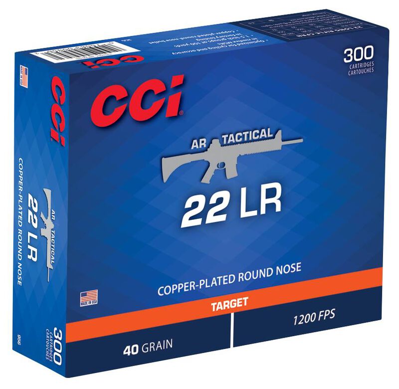AR Tactical, 22 LR, 40 Grain, Copper Plated Round Nose, 1200 fps