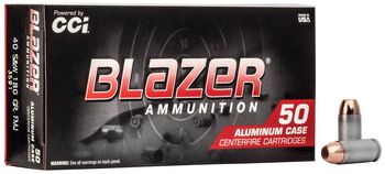 Blazer Aluminum, 40 S&W, 180 Grain, Full Metal Jacket, 985 fps
