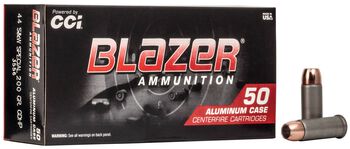 Blazer Aluminum, 44 Special, 200 Grain, Jacketed Hollow Point, 920 fps