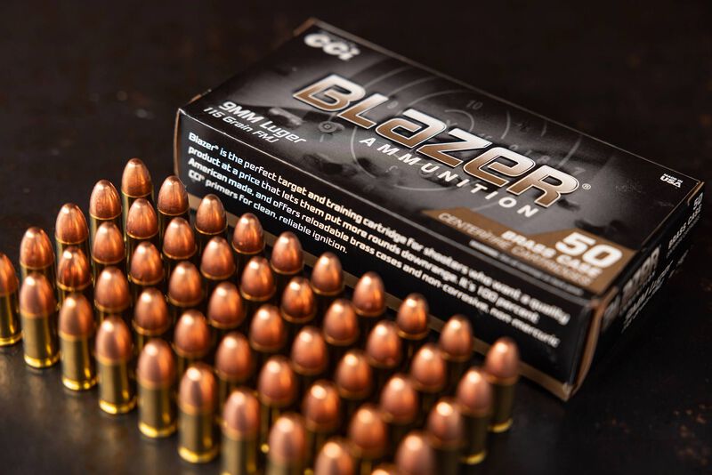 Blazer Brass, 9mm Luger, 115 Grain, Full Metal Jacket, 1145 fps