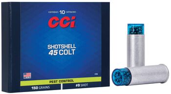 Pest Control Shotshell, 45 Colt, 9 Shot, 1000 fps