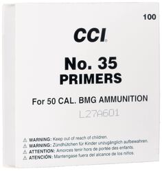 Mil-Spec No. 35/50 Cal BMG Primer, 50 Caliber BMG