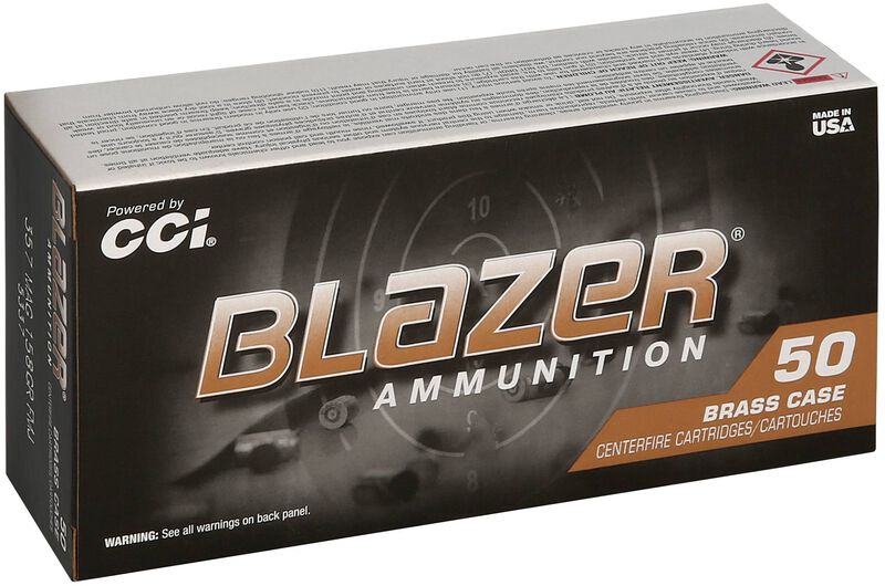 Blazer Brass, 357 Magnum, 158 Grain, Full Metal Jacket Flat Nose, 1250 fps