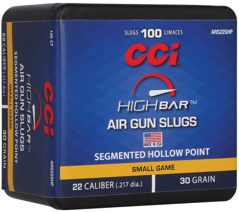 High Bar Air Gun Slugs, .22, 30 Grain, Segmented Hollow Point