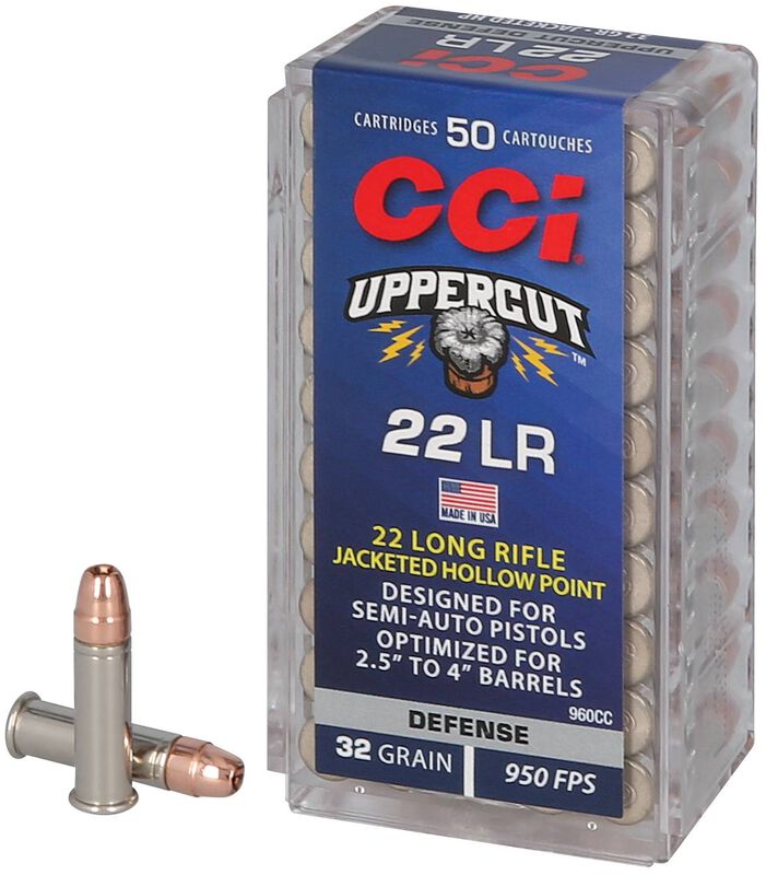 Uppercut, 22 LR, 32 Grain, Jacketed Hollow Point, 950 fps