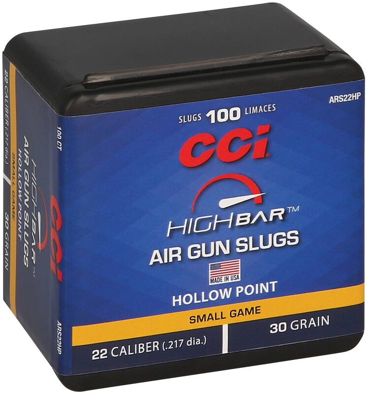 High Bar Air Gun Slugs, .22, 30 Grain, Hollow Point