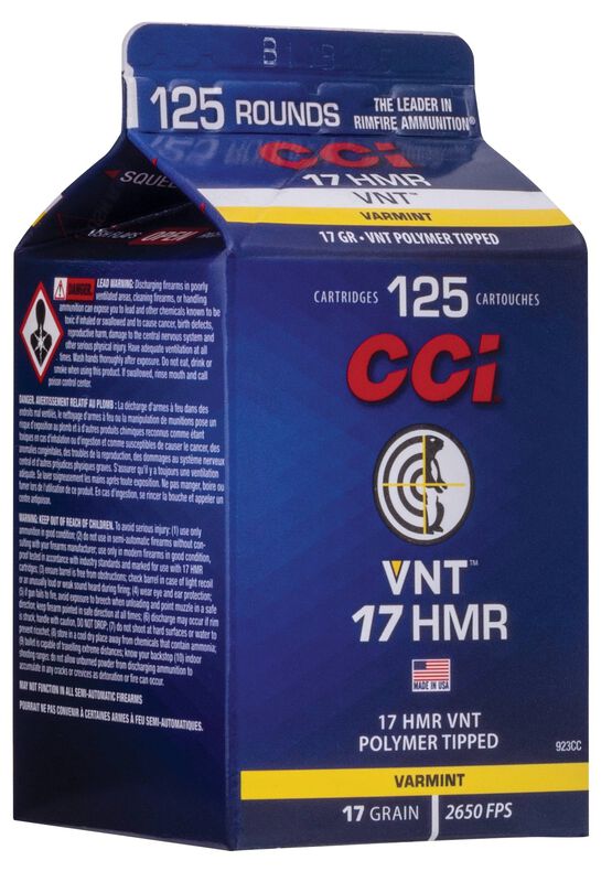 VNT&trade;, 17 HMR, 17 Grain, VNT, 2650 fps
