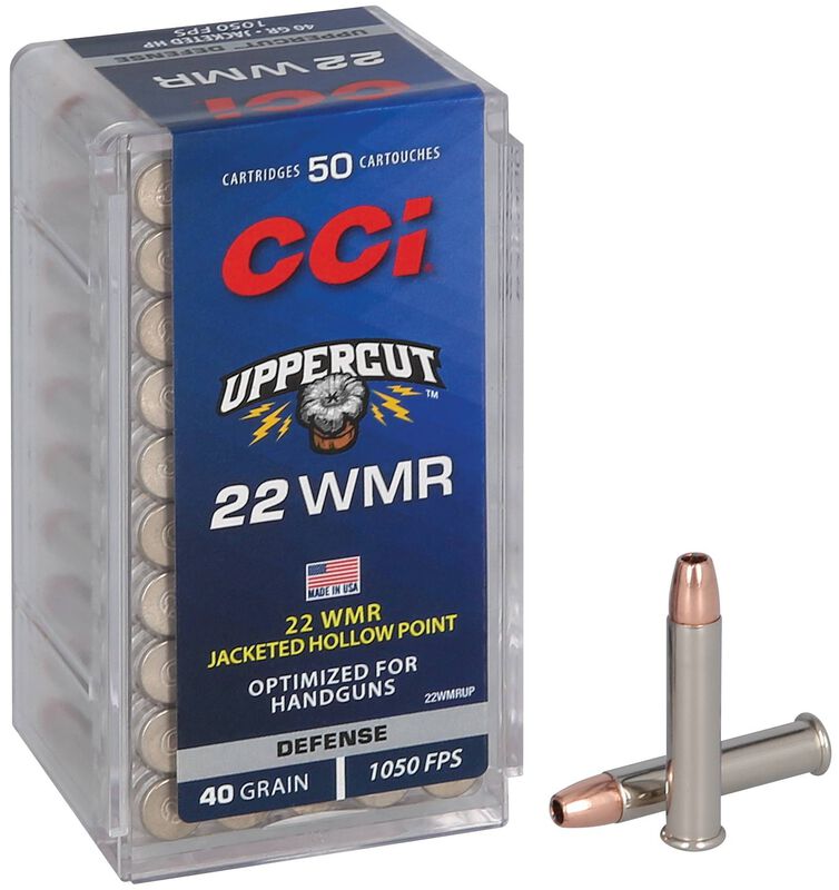 Uppercut, 22 WMR, 40 Grain, Copper Plated Hollow Point, 1050 fps
