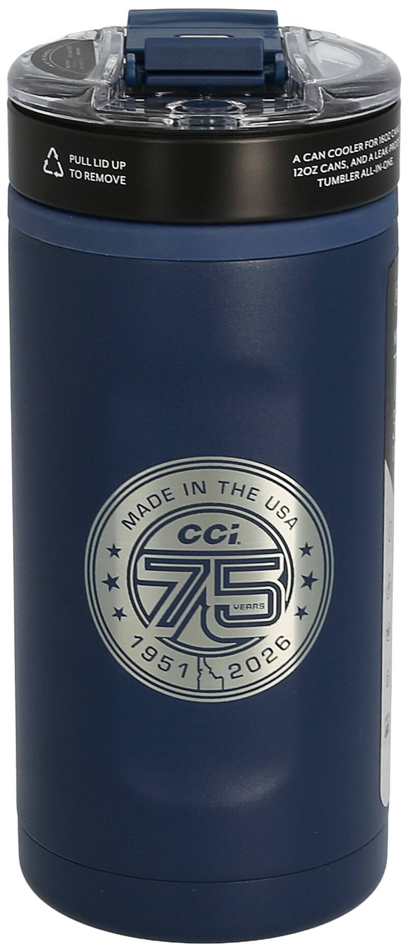 ブルーアーカイブ　コップ Buy CCI We Flew The Coop Trio Can Cooler, Stainless Steel, Blue