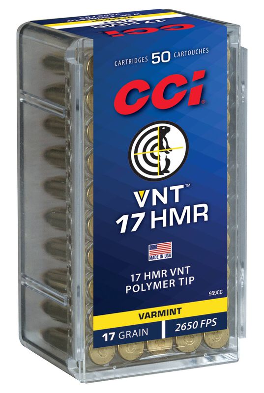 VNT&trade;, 17 HMR, 17 Grain, VNT, 2650 fps