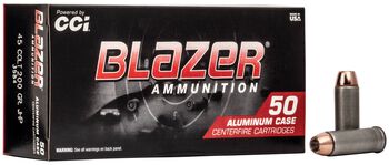 Blazer Aluminum, 45 Colt, 200 Grain, Jacketed Hollow Point, 1000 fps