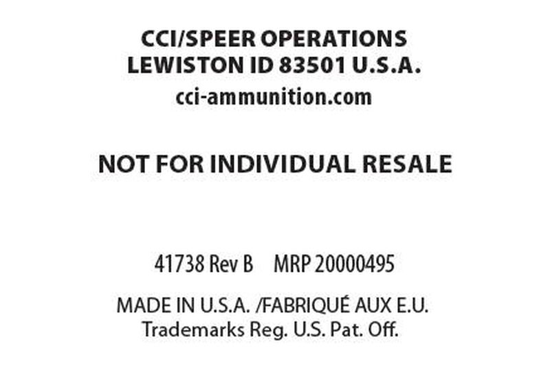 Standard Velocity, 22 LR, 40 Grain, Lead Round Nose, 1070 fps