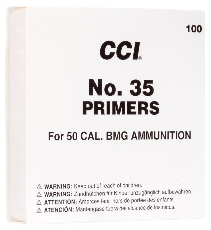 Mil-Spec No. 35/50 Cal BMG Primer, 50 Caliber BMG