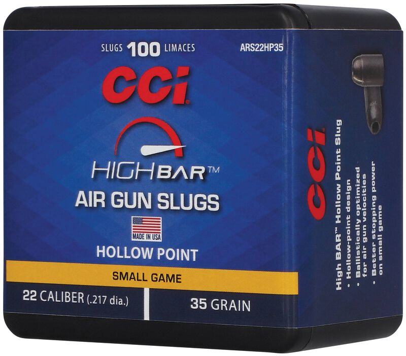 High Bar Air Gun Slugs, .22, 35 Grain, Hollow Point