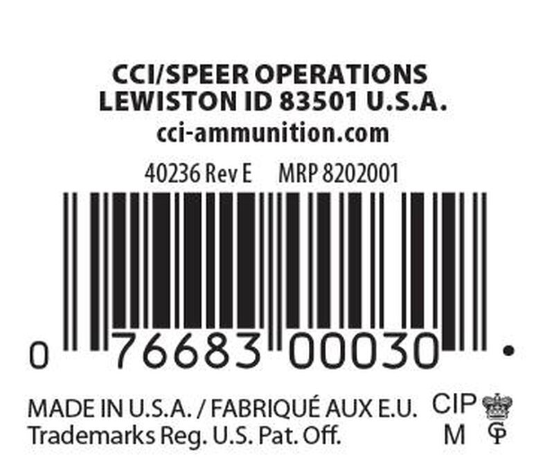 Target Mini-Mag, 22 LR, 40 Grain, Copper Plated Round Nose, 1235 fps