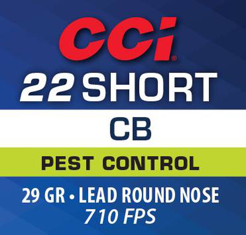 CB, 22 Short, 29 Grain, Lead Round Nose, 710 fps