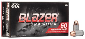 Blazer Clean-Fire, 45 Auto, 230 Grain, Total Metal Jacket, 845 fps