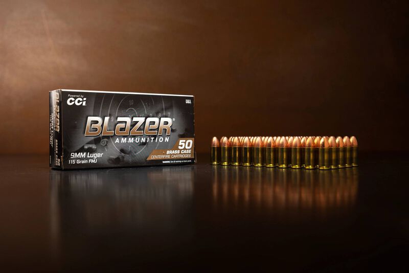 Blazer Brass, 9mm Luger, 115 Grain, Full Metal Jacket, 1145 fps