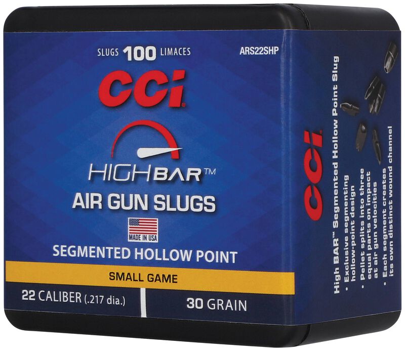 High Bar Air Gun Slugs, .22, 30 Grain, Segmented Hollow Point