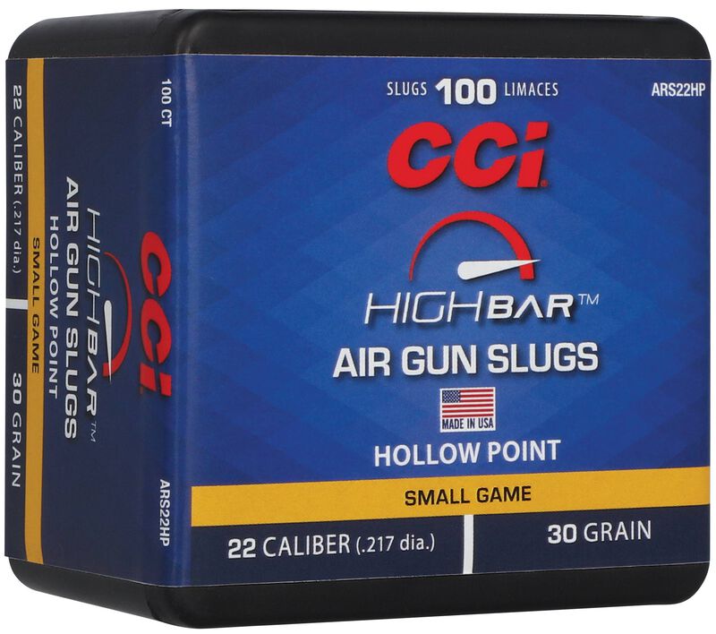 High Bar Air Gun Slugs, .22, 30 Grain, Hollow Point