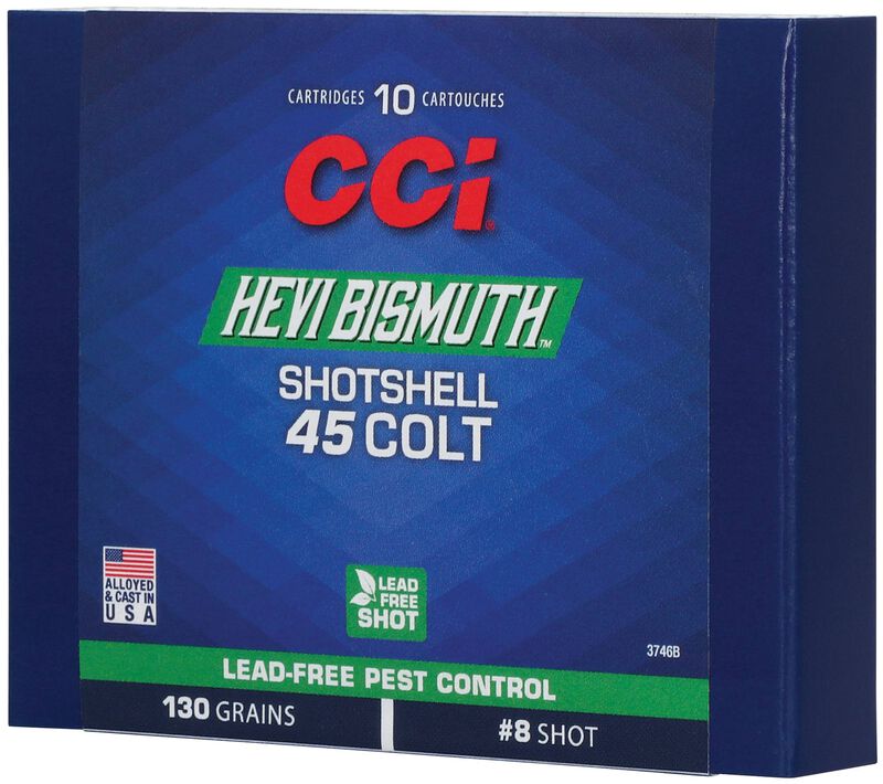 Pest Control Bismuth Shotshell, 45 Colt, 8 Shot, 1050 fps
