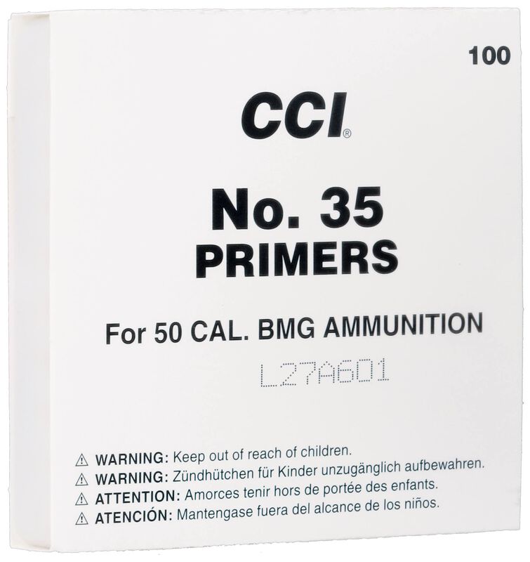 Mil-Spec No. 35/50 Cal BMG Primer, 50 Caliber BMG