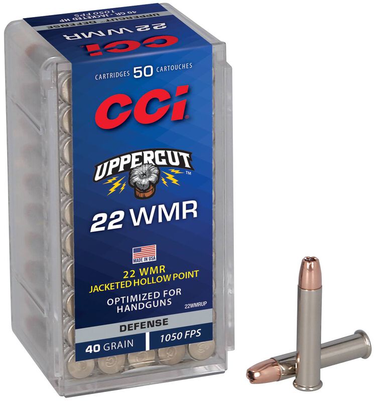 Uppercut, 22 WMR, 40 Grain, Copper Plated Hollow Point, 1050 fps