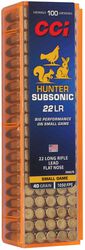 Hunter Series, 22 LR, 40 Grain, Lead Flat Nose, 1050 fps