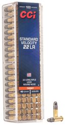 Standard Velocity, 22 LR, 40 Grain, Lead Round Nose, 1070 fps