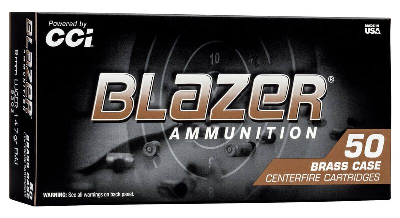 Blazer Brass, 9mm Luger, 147 Grain, Full Metal Jacket, 950 fps