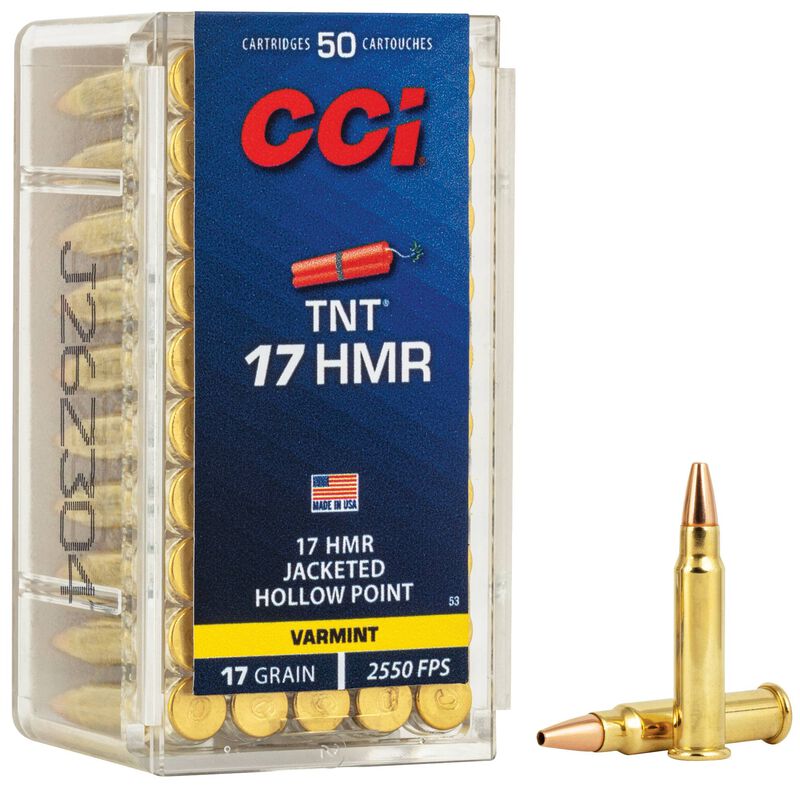 TNT, 17 HMR, 17 Grain, Jacketed Hollow Point, 2550 fps