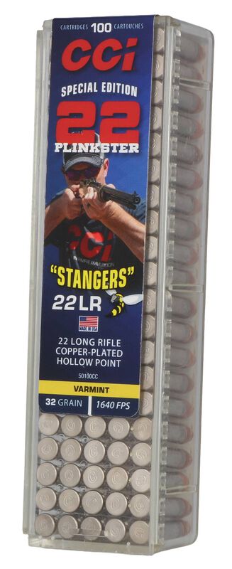 Stangers, 22 LR, 32 Grain, Copper Plated Hollow Point, 1640 fps