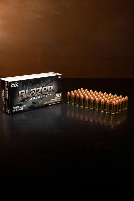 Blazer Brass, 9mm Luger, 115 Grain, Full Metal Jacket, 1145 fps