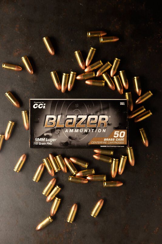 Blazer Brass, 9mm Luger, 115 Grain, Full Metal Jacket, 1145 fps