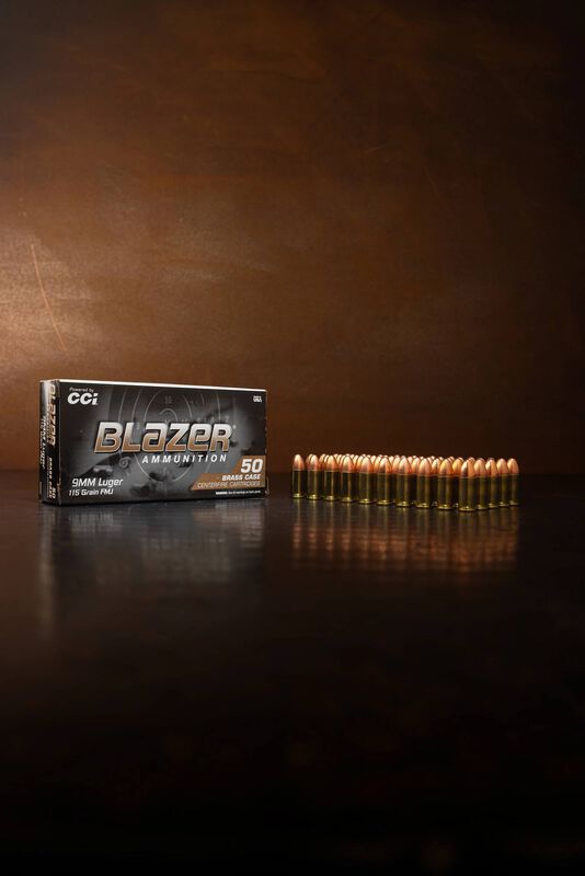 Blazer Brass, 9mm Luger, 115 Grain, Full Metal Jacket, 1145 fps