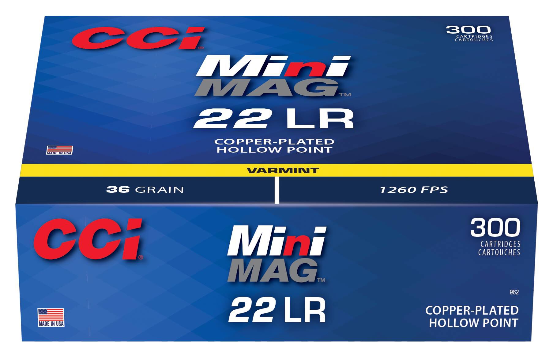 CCI Mini-Mag 22LR 36gr CPHP 300 Round - Proven 1260 FPS Hunting Ammo - Image 3