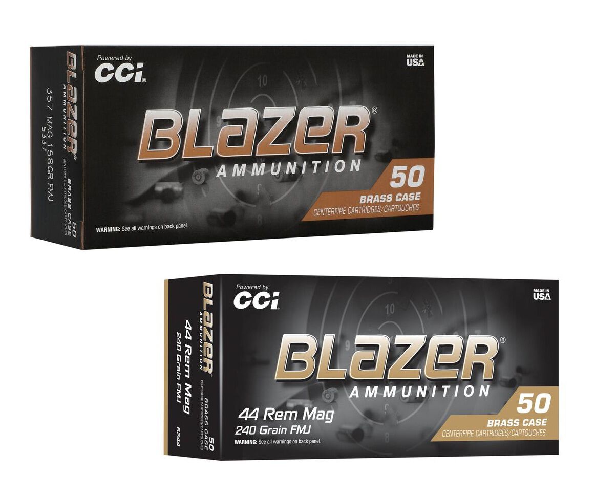 New CCI Blazer Brass 357 Mag. and 44 Rem. Mag. Now Shipping