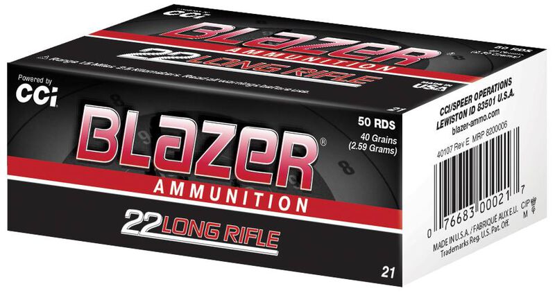 Blazer&reg; Rimfire, 22 LR, 40 Grain, Lead Round Nose, 1235 fps