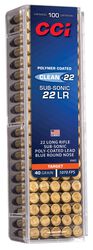 Clean-22, 22 LR, 40 Grain, Lead Round Nose, 1070 fps